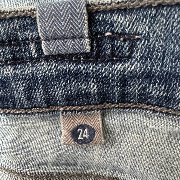 Citizens of Humanity Rocket High Rise Crop Skinny jeans in Distressed Fizzle 24 - Picture 10 of 16